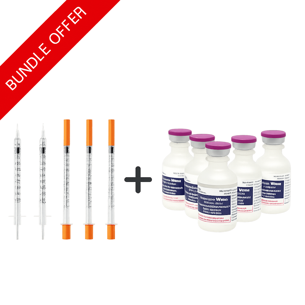 BUNDLE: Hospira Bacteriostatic Water 30ml | Insulin Syringe 31G 8mm (Pack of 20) - Proto Peptide
