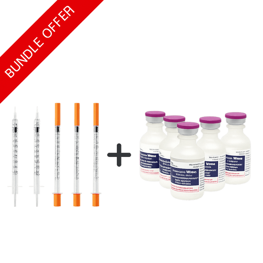 BUNDLE: Hospira Bacteriostatic Water 30ml | Insulin Syringe 31G 8mm (Pack of 20) - Proto Peptide