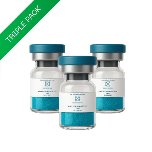 TRIPLE PACK - GLOW|GHK - CU+TB500+BPC157 70mg x 3 - Proto Peptide
