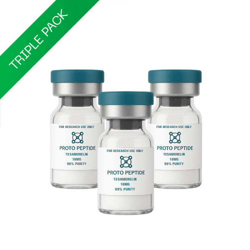 TRIPLE PACK - Tesamorelin 10mg x 3 - Proto Peptide